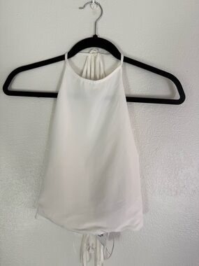 Abercrombie & Fitch White Halter Camisole Size M